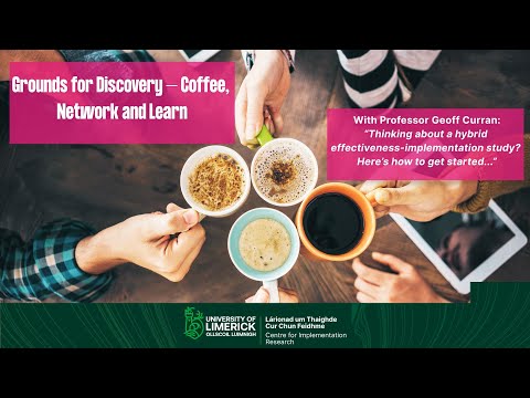 Grounds for discovery: Coffee, Network and Learn  - with Professor Geoff Curran