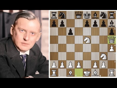 Александр Алехин Разносит Защиту Каро-Канн в 11 ходов!! Система двух коней! Шахматы.