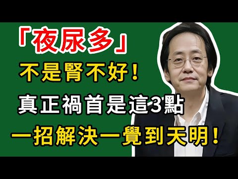 倪海廈：夜尿多不是腎不好！醫生揪出真正禍首是這3點，一招解決一覺到天明！#倪海廈#倪師#養生#中醫調理#中醫食療#倪師智慧學堂