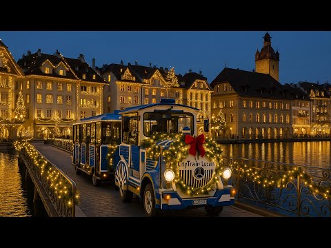 Fairytale Switzerland🎄🇨🇭:Magical Christmas Walk & Markets in Lucerne