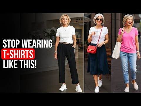 7 GENIUS T-Shirt Styling Hacks to Look 10x More EXPENSIVE Over 50