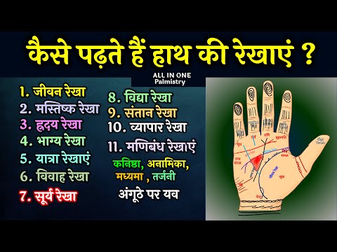 हाथ की रेखाएं कैसे देखते हैं  Learn Palmistry in 30 mins |  Hast Rekha Video in Hindi | HastRekha