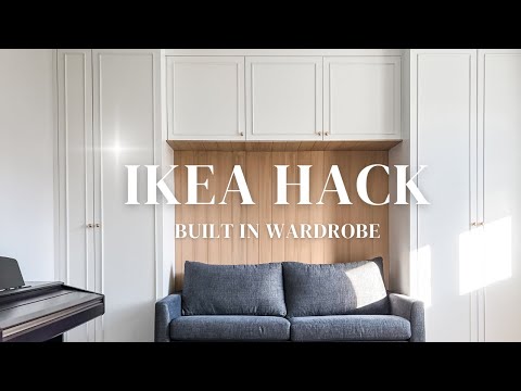 IKEA Hack Built in Wardrobe for a Small Guest Bedroom