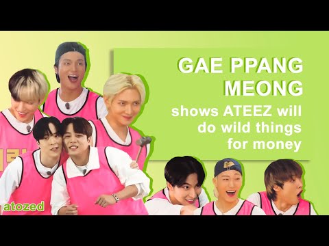 (ENG SUB) Gae Ppang Meong shows ATEEZ will do wild things for money