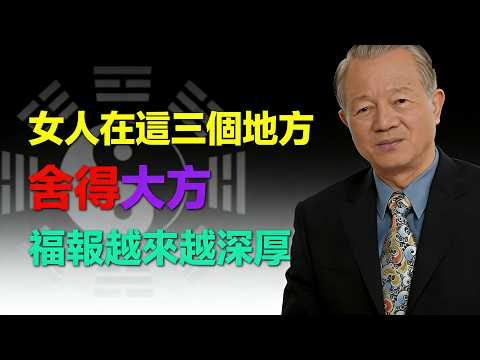 曾仕強：女人命苦還是命好？全看你在不在這3個地方“花錢”！#易經 #曾仕強 #女性智慧 #舍得 #福報 #修心 #氣場 #健康 #人生哲理 #家庭風水