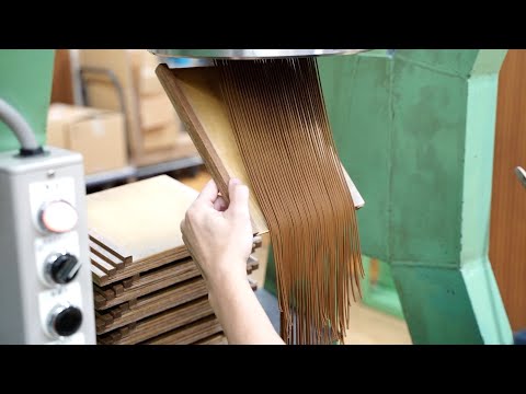 Amazing process of making Japanese incense! Huge machinery and craftsmanship!