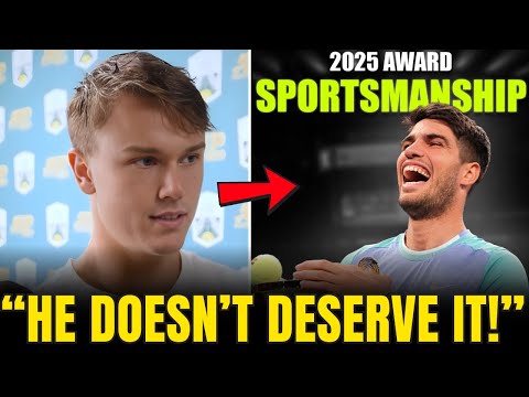 HATERS IN ENVY As Carlos Alcaraz Wins 2025 Stefan Edberg Sportsmanship Award! THIS IS AMAZING!