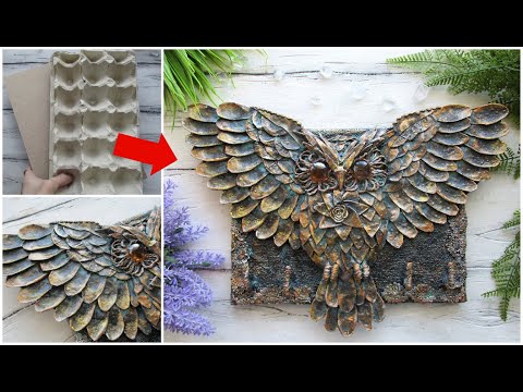 PAPER TRAYS FROM EGGS AND CORRUGATED CARDBOARD TURN TO .... # DIY