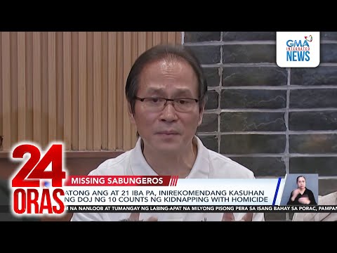 Atong Ang at 21 iba pa, inirekomendang kasuhan ng DOJ ng 10 counts ng kidnapping with... | 24 Oras