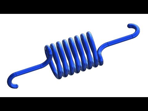 ⚡ SOLIDWORKS TUTORIALS #17 || Design a Helical spring in solidworks.