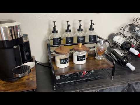 Coffee Bar Chaos Fixed! Syrup Rack Amazon