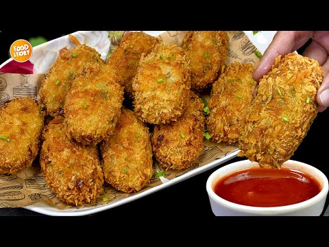 New Chicken and Potato Croquettes Recipe,Iftar Recipe, Ramzan Special Recipe by Samina Food Story