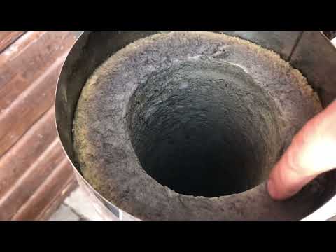 Дымоход Ferrum через 10 топок. Замена базальта на коалиновую вату в дымоходе.