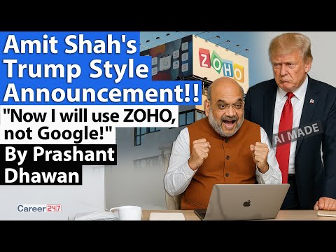 AMIT SHAH'S TRUMP STYLE ANNOUNCEMENT | NOW I WILL USE ONLY ZOHO | By Prashant Dhawan | Career247