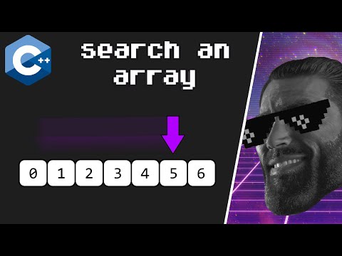 C++ search an array for an element 🔎
