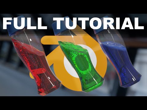 Create Realistic Bottled Liquid in Blender [FULL TUTORIAL - Cycles/Evee - Nonphysical Approach]