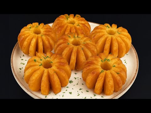 Super crispy fried potato blossoms!  I learned this trick in a restaurant!