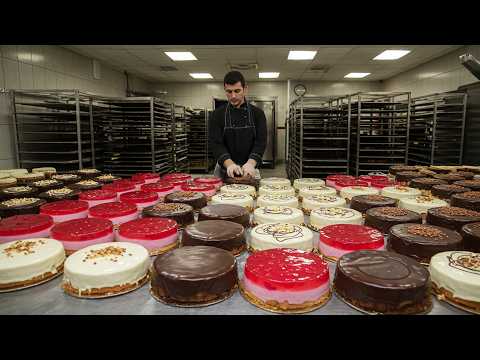 A Turkish Baker! Cake Making in a Turkish Bakery - Legendary Street Food