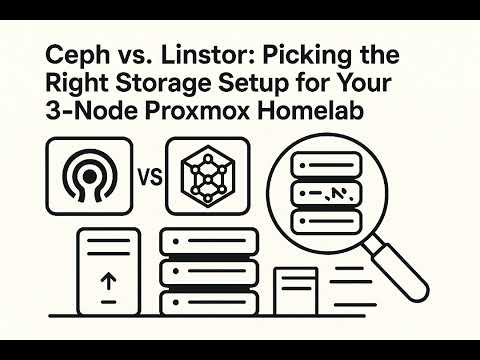 Ceph vs Linstor: The Ultimate Storage Showdown for Your 3-Node Proxmox Homelab!