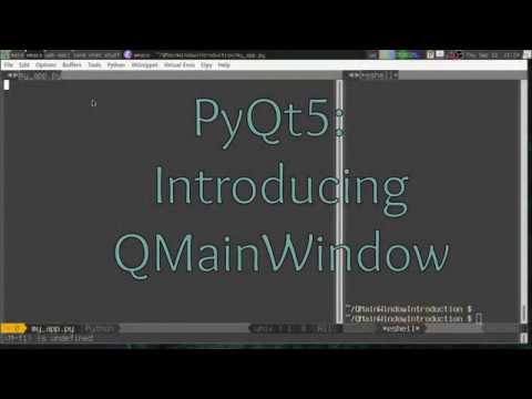 Master PyQt5 part 6:  QMainWindow for easy apps