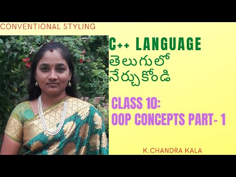 OOP||OOP Concepts in  C++ Part - 1|| Object Oriented Programming Concepts Both In Telugu And English