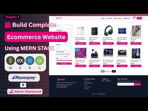 1.Build a Complete E-Commerce Website Using MERN Stack | Razorpay Integration + Admin Panel