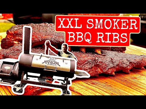 BBQ SPARERIBS im XXL SMOKER perfekt GRILLEN --- Klaus grillt
