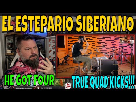 DRUMMER REACTS  El Estepario Siberiano - BASSDRUM SPEED RECORD - PLAYING 4 PEDALS AT ONCE