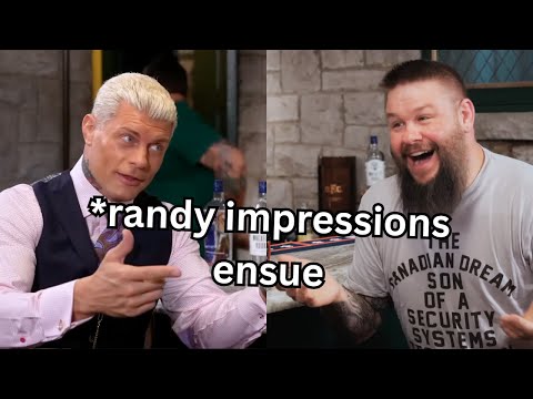 cody rhodes and kevin owens being chaos gremlins for about 12 minutes