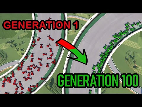 AI  teaches itself to drive in Trackmania