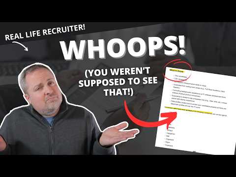 Recruiter Accidentally Shares Company's Hidden Job Requirements With The Candidate