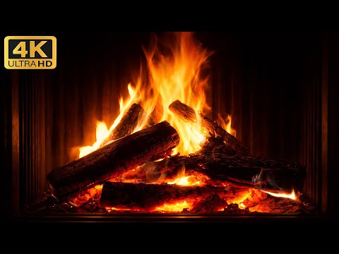 Christmas Fireplace with Instrumental Christmas Music 24/7 🔥 Fireplace Christmas Music 🎄 Yule Log