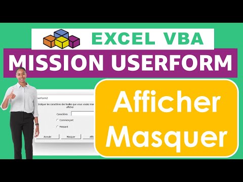 Excel VBA Userform Masquer Feuilles