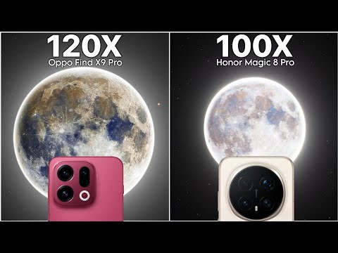 Oppo Find X9 Pro VS Honor Magic 8 Pro Live Zoom Test Comparison