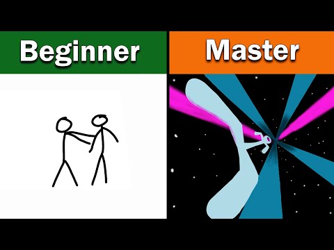 Stickman punch animation as Beginner vs Master |  @flipaclip