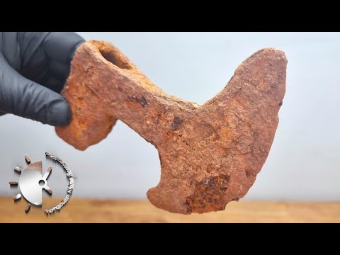 Axe Restoration [Black Axe With Ebony Handle]