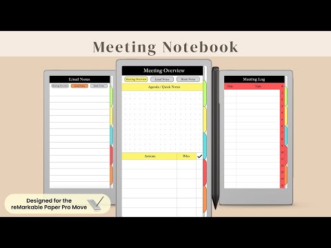 Meeting Notes for the reMarkable Paper Pro Move