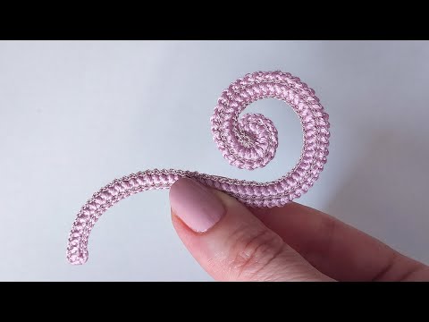 We knit a curl in the shape of a question