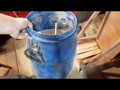 бочку циклона больше не сжимает