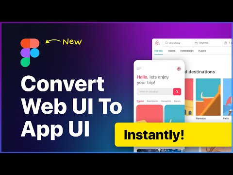 Figma Convert Any Website UI To Mobile UI Instantly - Easy Figma Tutorial | Design Weekly