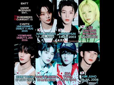 IDNTT | MODHAUS NEW BG | 15 MEMBERS | 2002-2010 liners | tripleS brothers #idntt #prettyboyswag