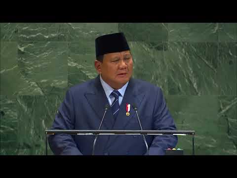 (Sub Ina Eng) Pidato Presiden Prabowo pada Sidang Umum ke 80 PBB, New York, 23 September 2025