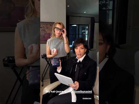 Kris Jenner Shows Her OMI Hair Journey with AI Hair Scan Results #krisjenner #kardashians #shorts