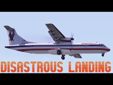 American Eagle Plane Bounces Out of Control Before Crash-Landing in San Juan - Flight 5401