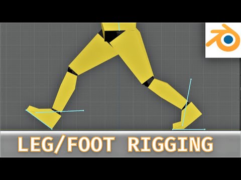 [#3] Foot rigging in Blender using IK constraints