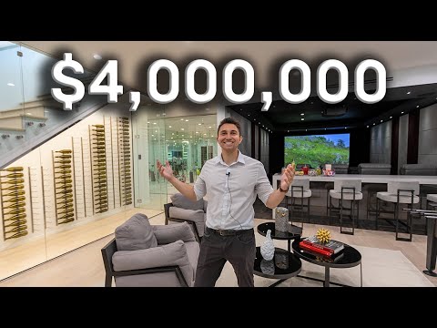 Touring a $4 MILLION Modern Mansion in Studio City with the PERFECT Home Basement!