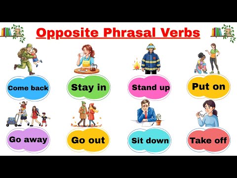 🔥Master English Phrasal Verbs: Quick Opposite Pairs Guide | English for Beginners 🇺🇸📚