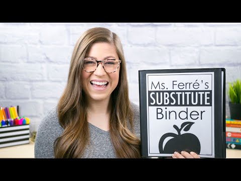 How to Create a Substitute Binder | Tutorial for Teachers