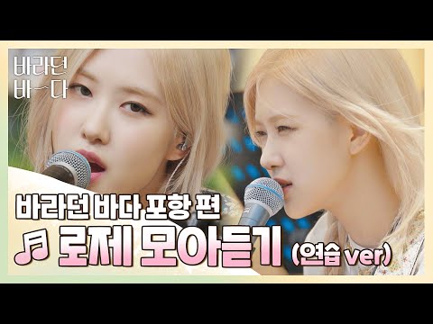 [바라던 바다▶모아듣기] 셋, 둘, 하나😎 로제(ROSÉ) 모아듣기(연습.ver) 하나면 끝ㅋ 〈바라던 바다 (sea of hope)〉 | JTBC 210803 방송