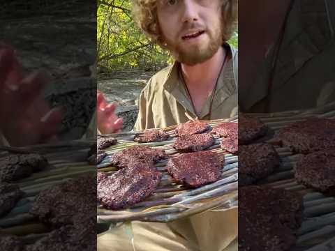 How to preserve chokecherries the traditional way #survival #bushcraft #selfsufficiency #camping